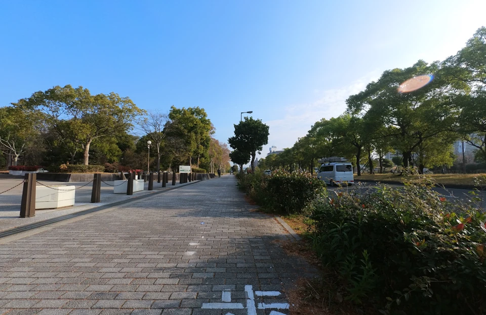 Sidewalk of Hanahaku-dori