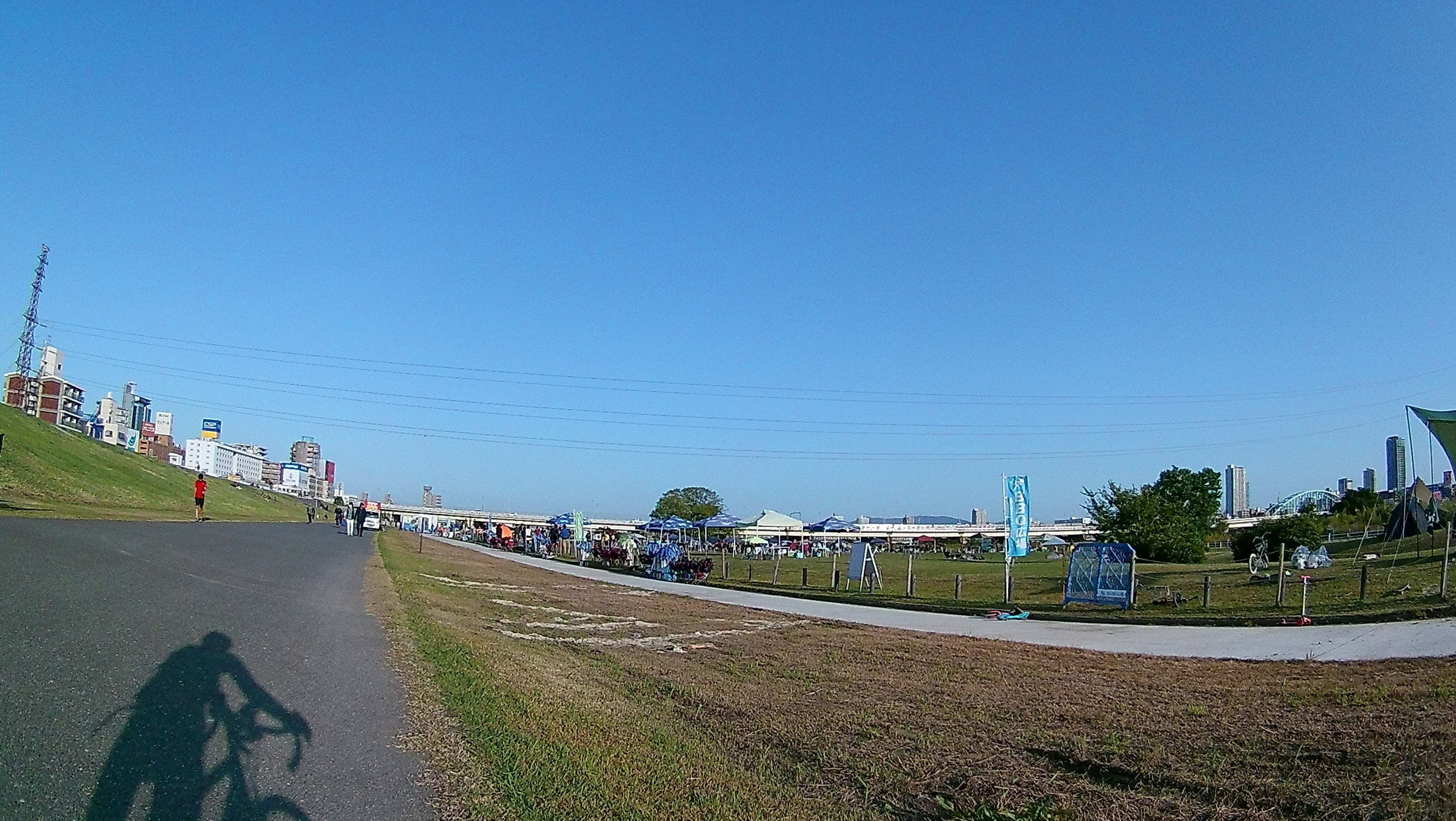 Yodogawa park BBQ area