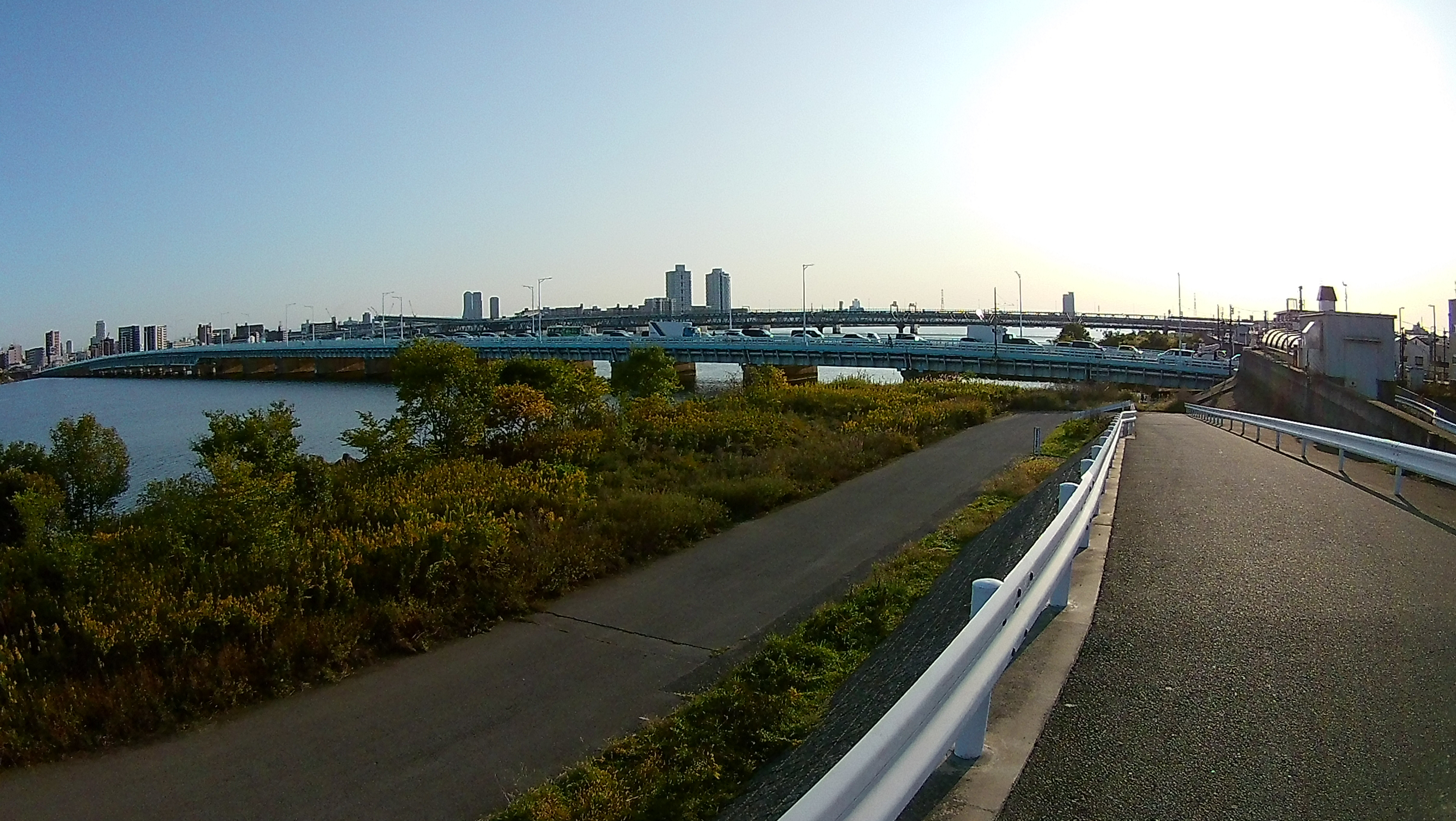 Yodogawa bridge approach