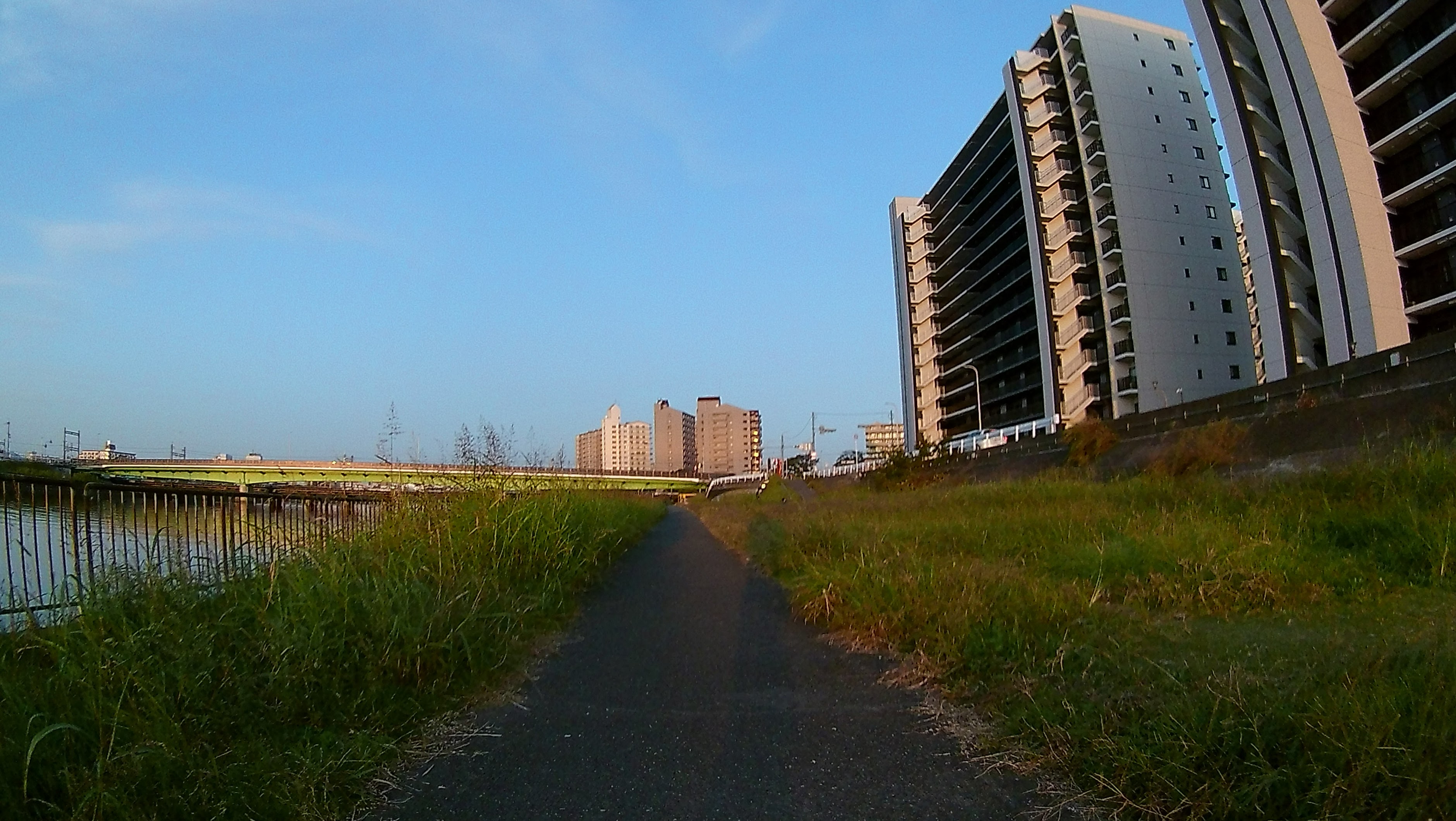 Sunset by the Kanzakigawa riverside