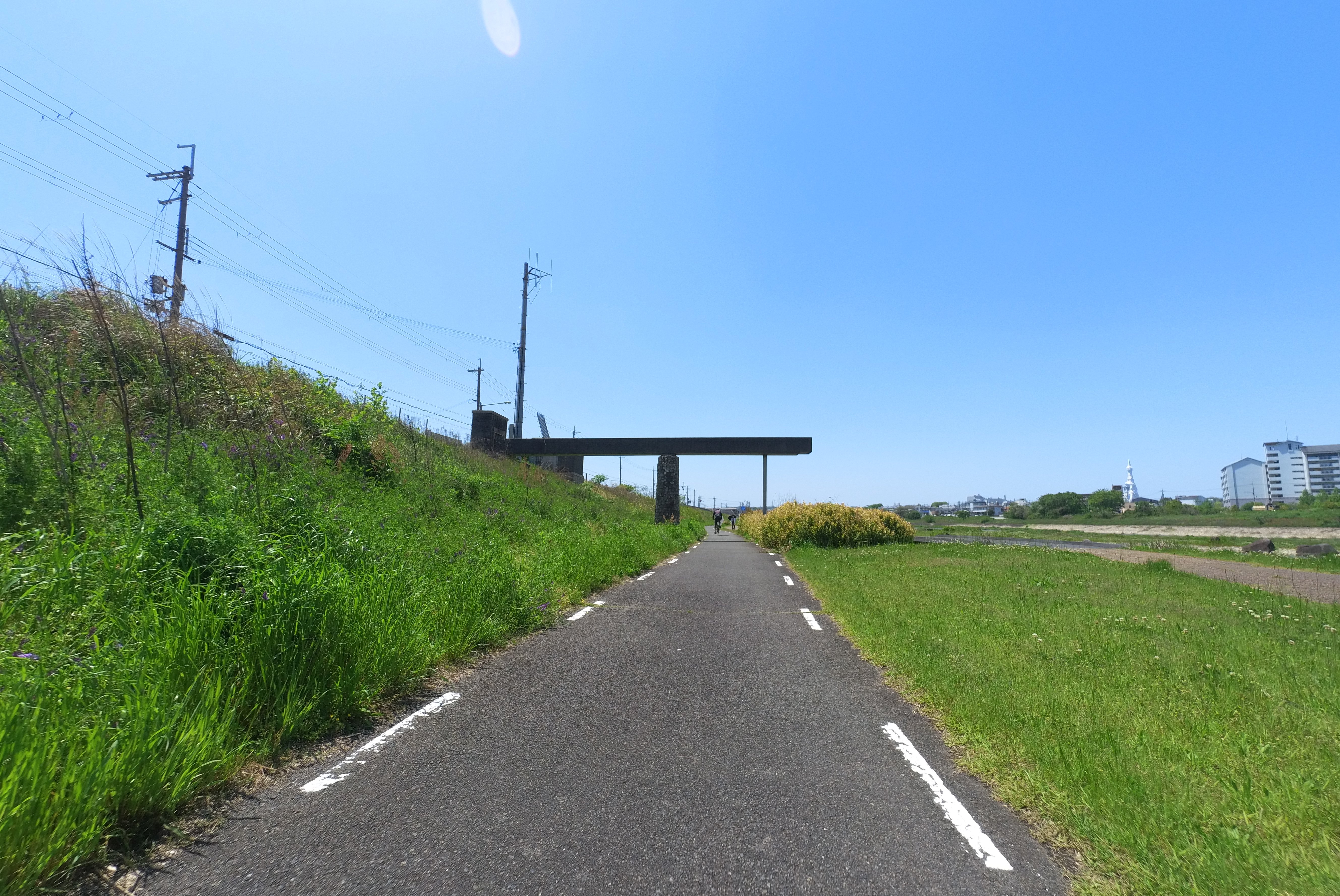 Proceeding along the river